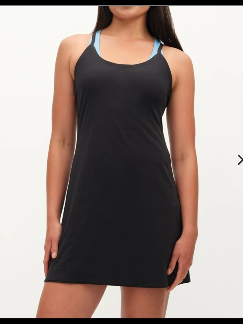 Outdoor Voices Black EXERCISE Dress with Black Logo